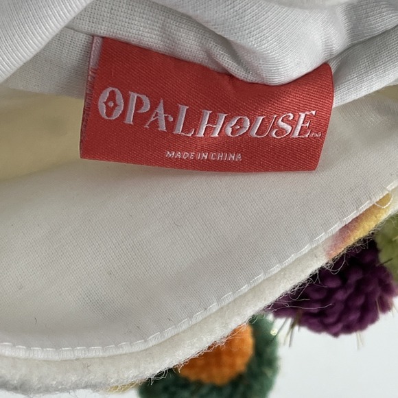 Opalhouse Target Christmas Stocking Monogram Initial Letter T Confetti Poms 20" - Picture 7 of 8